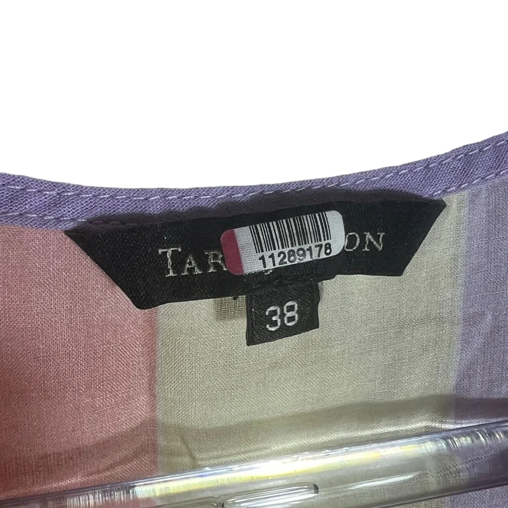 Tara Jarmon Multicolored Stripey Hourglass Midi Dress, French Size 38 - Picture 8 of 14